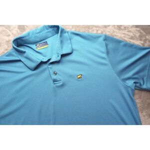 Jack Nicklaus Men's Blue Geometric‎ Print Short Sleeve Golf Polo Shirt XL